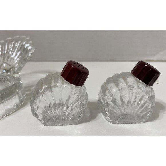 Vintage Glass Turkey Bird Salt & Pepper Shakers Art Deco Thanksgiving - Picture 4 of 6